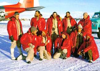 The original Mount Vinson team poses for a photo.