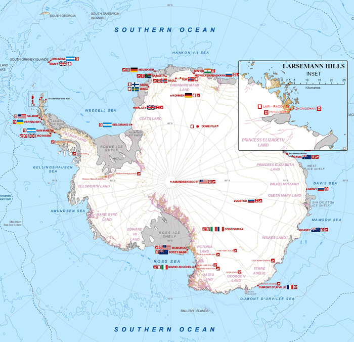 Antarctica Location Map