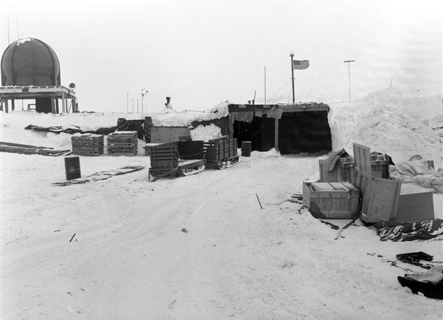 Old buildings at South Pole