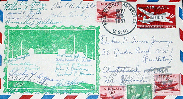 Cover of envelope.
