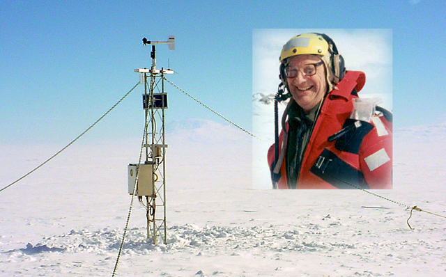 Charles Stearns and a UW-Madison weather station.