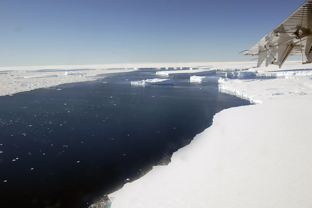 Front of Pine Island ice shelf.