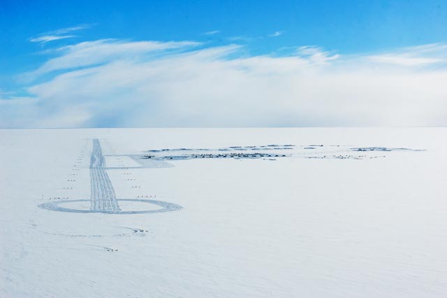 A field camp in Antarctica.