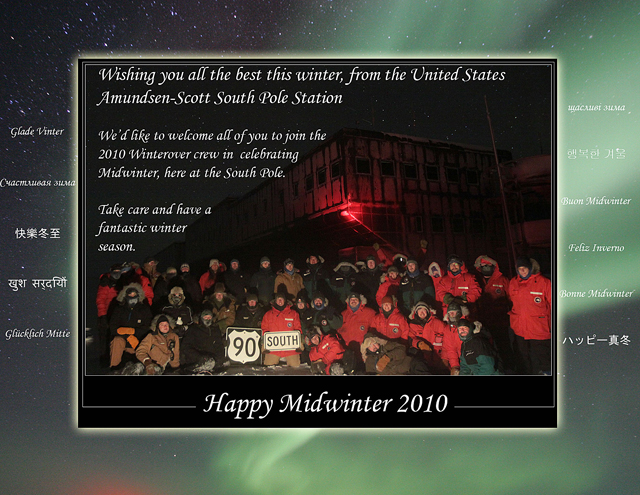 South Pole Midwinter Greeting