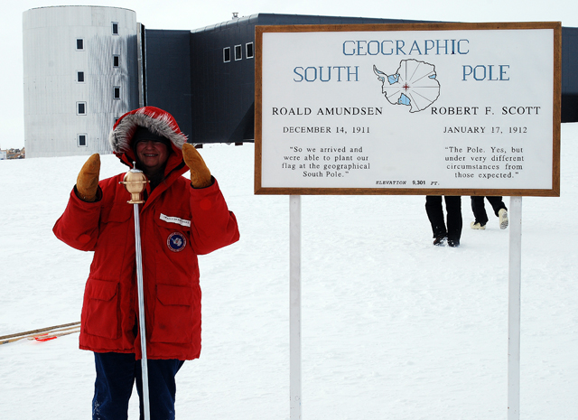 Ella Derbyshire at South Pole