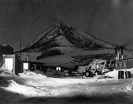 McMurdo Station in winter during 1956.