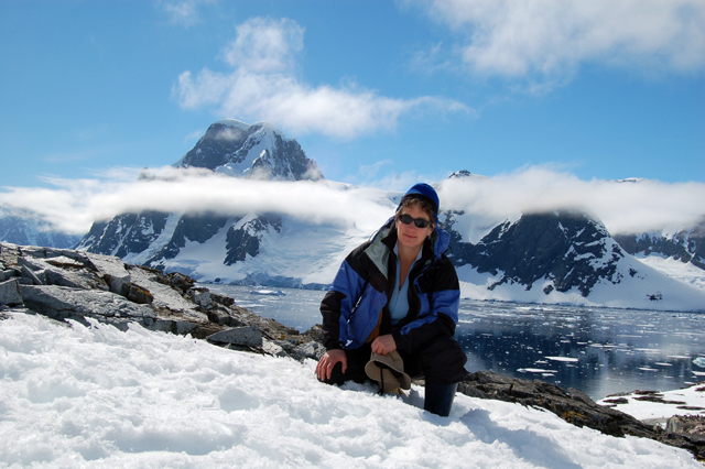 Lucy Jane Bledsoe in Antarctica.