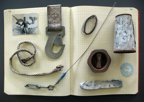 Items collected by Bartalos in Antarctica.