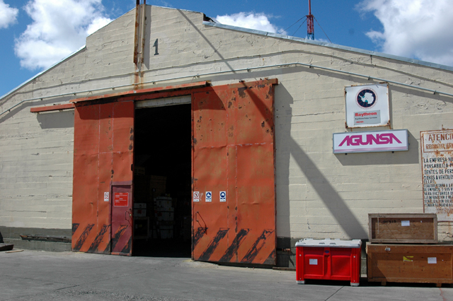 AGUNSA warehouse in Punta Arenas.