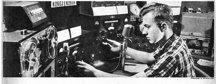 Jules Madey uses a ham radio.