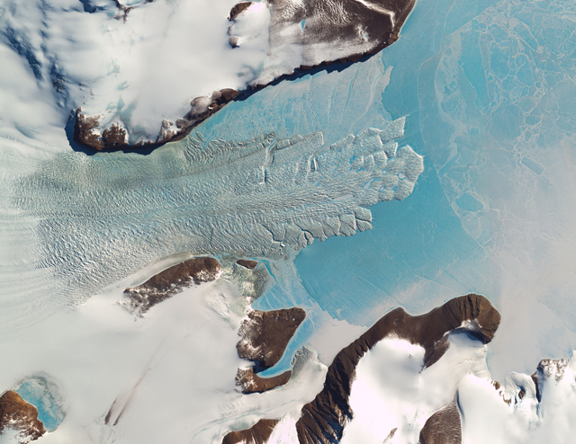 Satellite image of ice tongue.