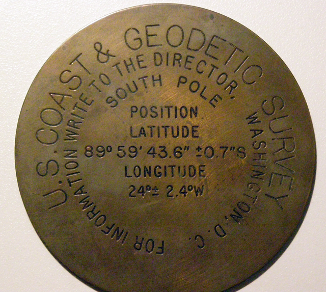 Sister copy of the 1959 geographic marker.