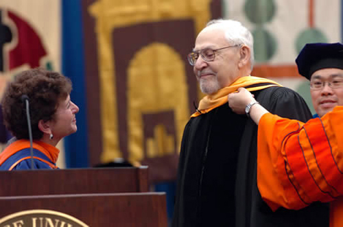Martin A. Pomerantz receives honorary degree.