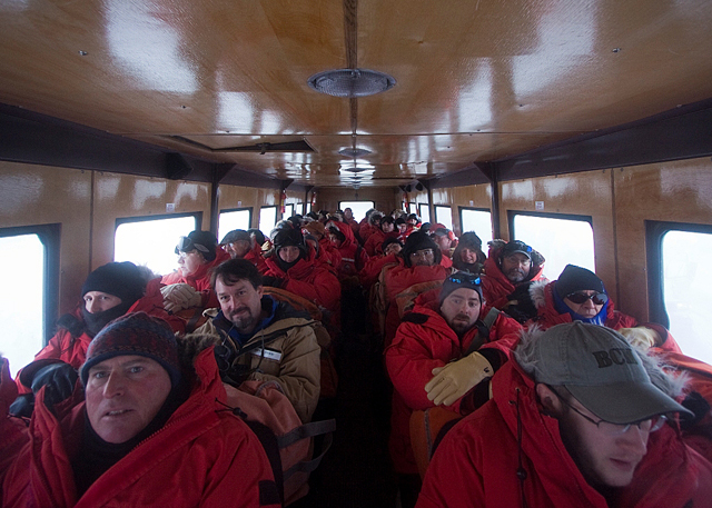 Passengers in Ivan the Terra Bus.