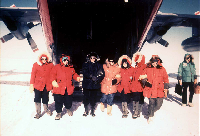 Read Adm. Welch and six women arrive at South Pole
