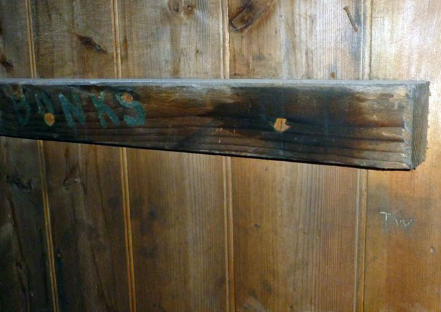 A wood wall.