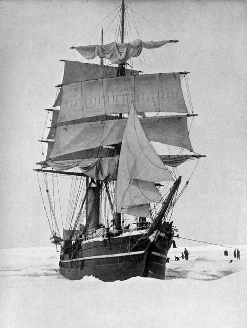 An old sailing ship.