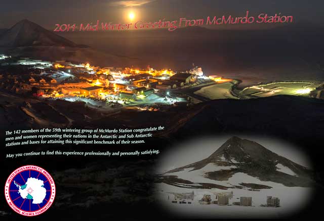 Message from McMurdo Station.