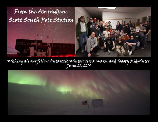 Message from South Pole. 