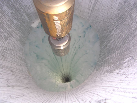 IceCube hole being drilled.
