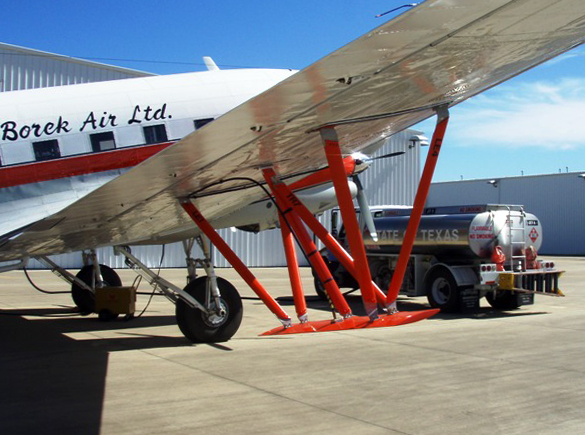 Converted DC-3 aircraft to be used in Antarctica.