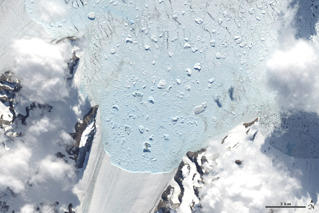 Crane Glacier after Larsen B collapse.