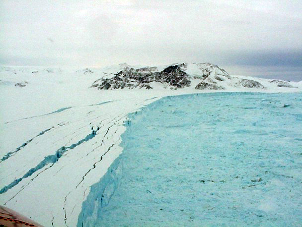 Larsen Ice Shelf front in 2002.
