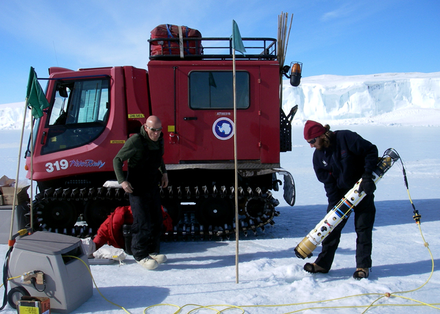 SCINI is deployed into McMurdo Sound.