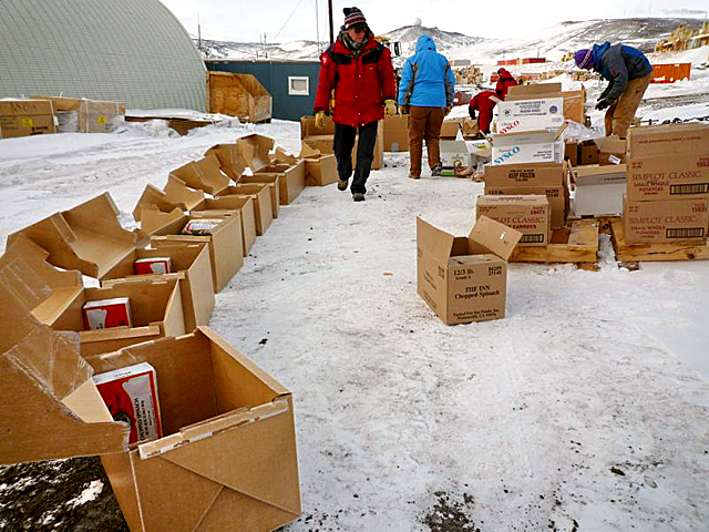 Organizing provisions in McMurdo.