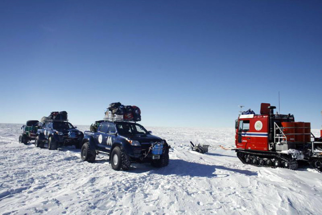 A 'traffic jam' in East Antarctica.
