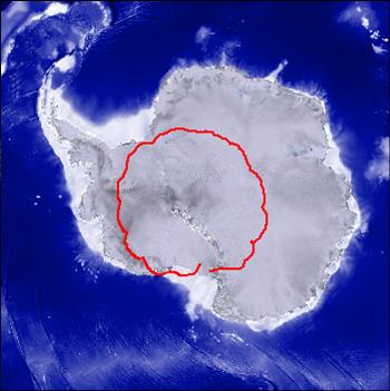 Graphic of Antarctica