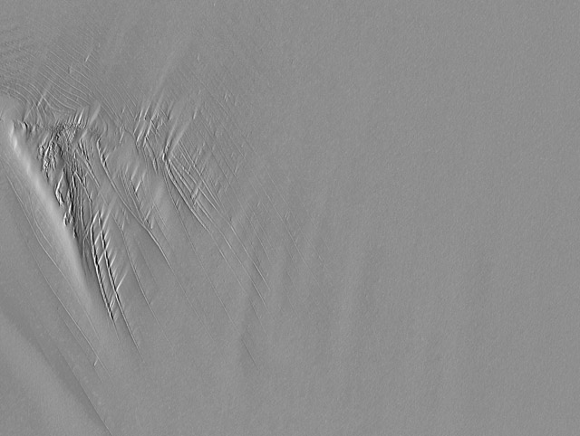 Satellite image of ice.