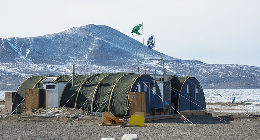 The team spent most of their time in the field at the New Harbor camp where they could sample the nearby Wales and Commonwealth streams that feed directly into McMurdo Sound.
