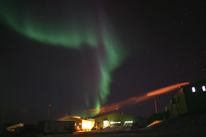 Aurora over Scott Base