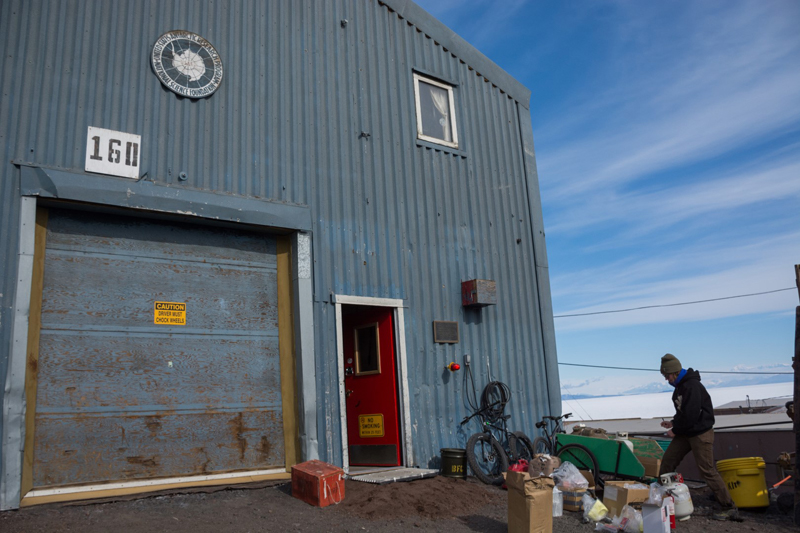 Located uphill from most of the rest of town, the Berg Field Center is home to all the survival gear used by researchers in the field