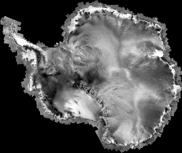 Satellite Mosaic of Antarctica