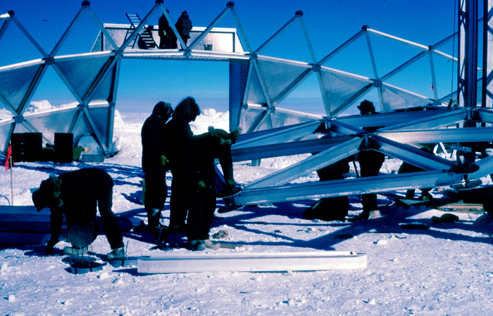 South Pole Dome Construction