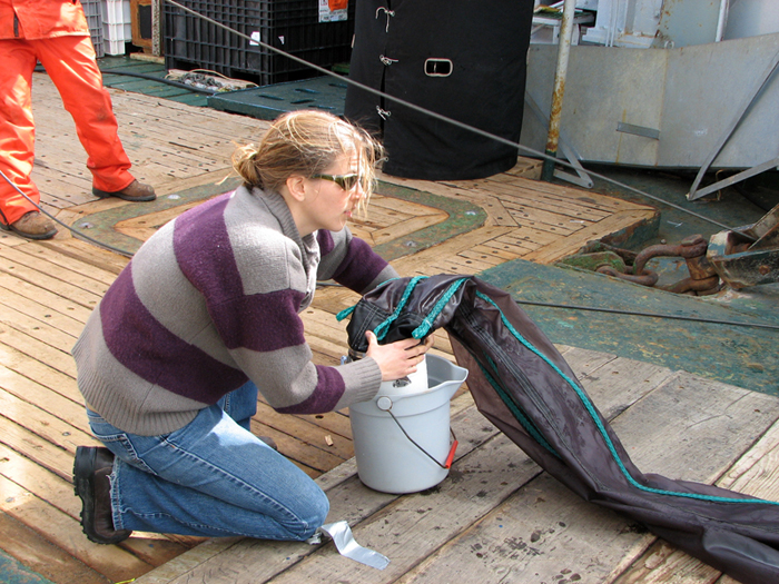 Cassandra Brooks Aboard Science Vessel