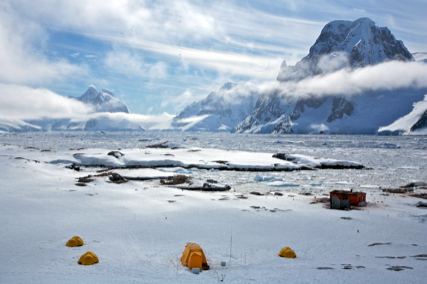 Oceanites field camp on Petermann Island.